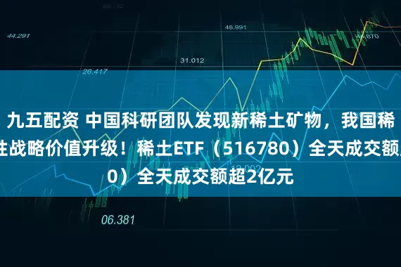 九五配资 中国科研团队发现新稀土矿物，我国稀土稀缺性战略价值升级！稀土ETF（516780）全天成交额超2亿元