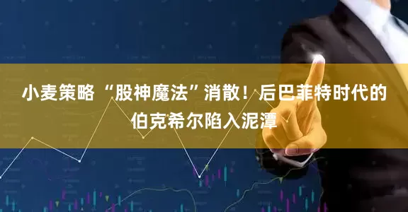 小麦策略 “股神魔法”消散！后巴菲特时代的伯克希尔陷入泥潭